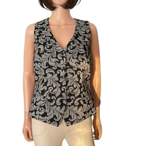 Vintage Dana Buchman wool cotton vest